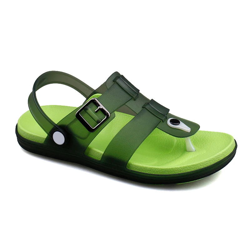 New Design Cool Soft EVA Outsole Custom Logo Designers Fashion Man Sandals Shoes 2021