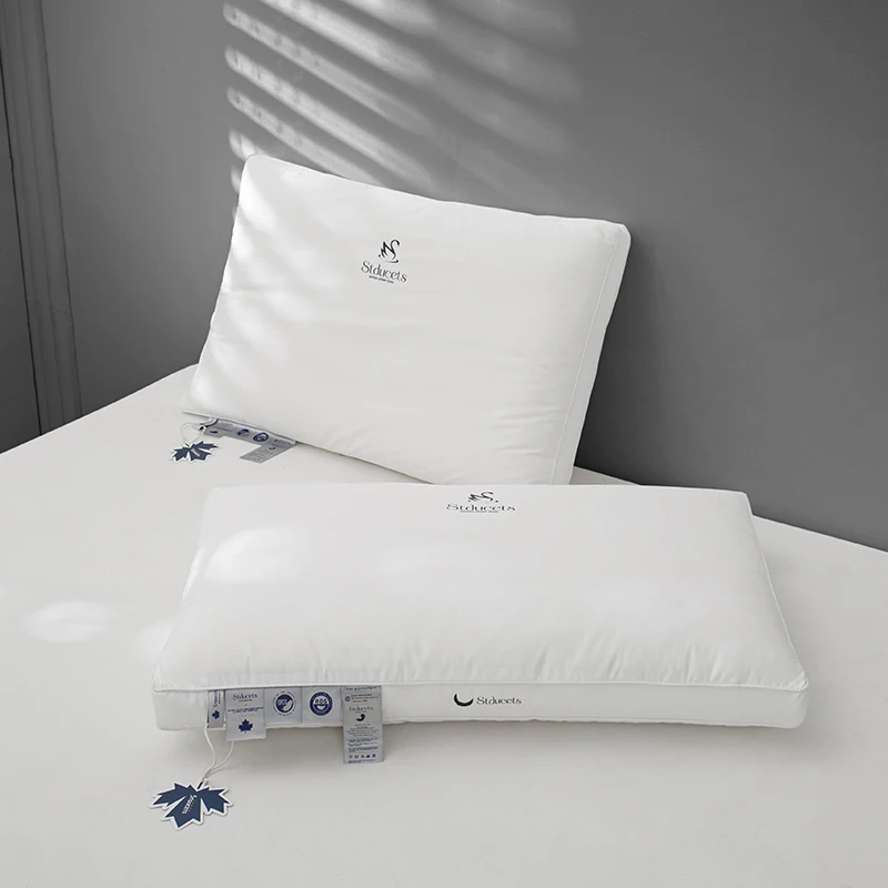 king size goose down pillows bed pillows standard / queen size set of 2 - down duck feather hotel pillow luxury