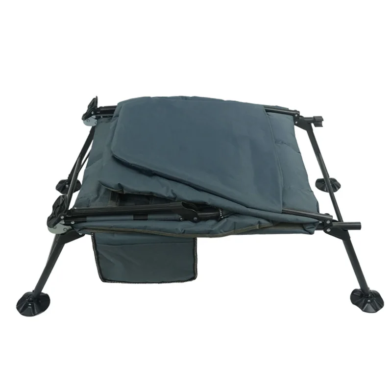 Camp Reclining Rest Chair Soft Cotton Mat Mattress Nap Cot Bed Portable Sleeping Travel Office Steel Folding Outdoor Camping Bed