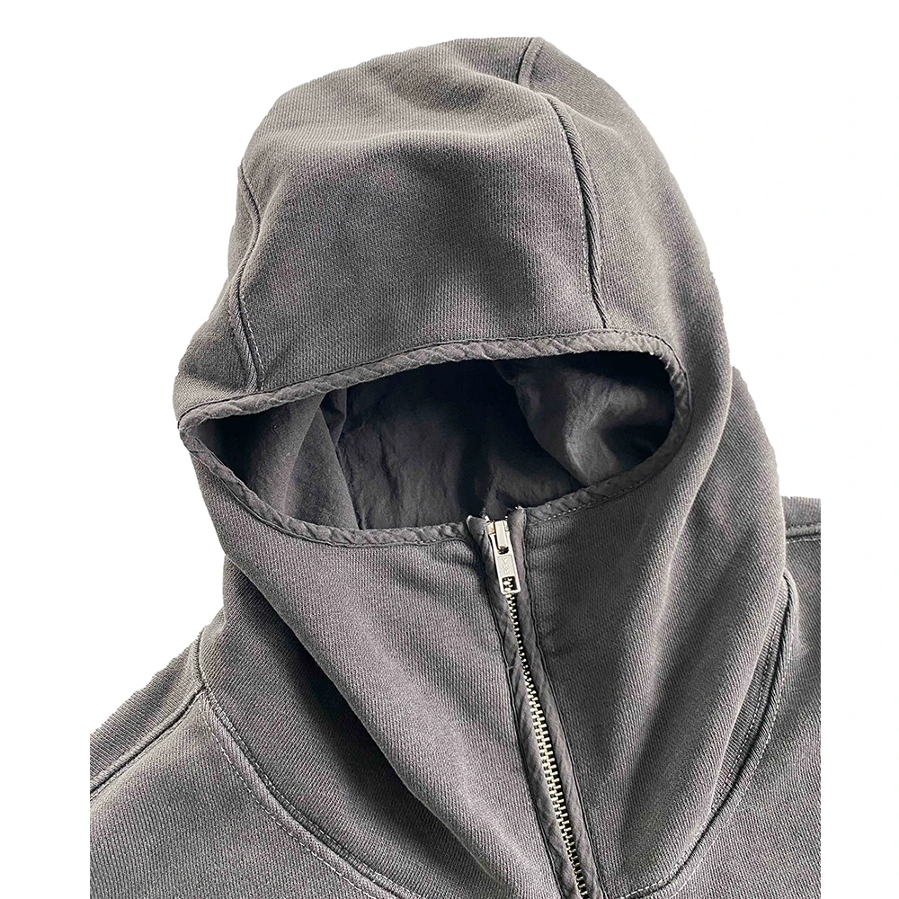 Оптовая продажа худи всех цветов французские товары первой необходимости махровая толстовка с капюшоном на плечах молнии дизайнерская стирка Мужская большого размера