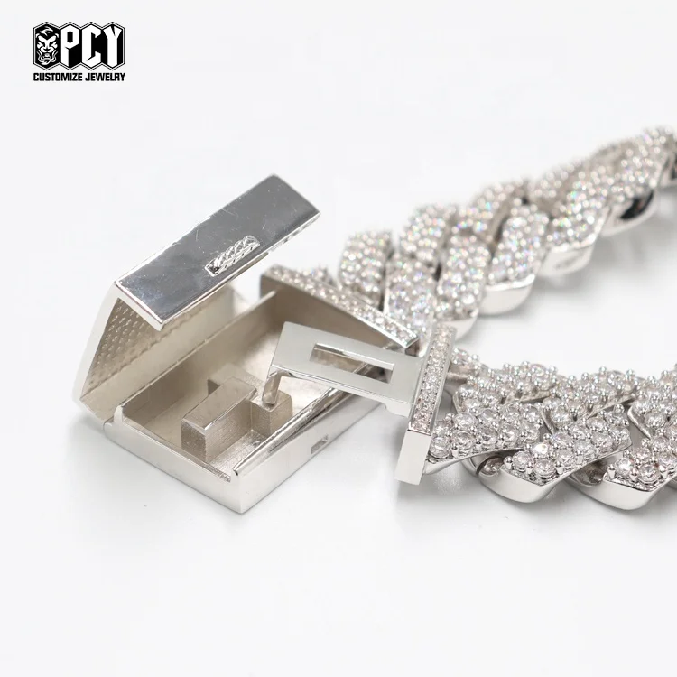 Wholesale Custom Iced Out Miami Cuban Link Chain Bracelets Necklaces Zircon Copper Hip Hop Fine Jewelry Unisex Jewelry