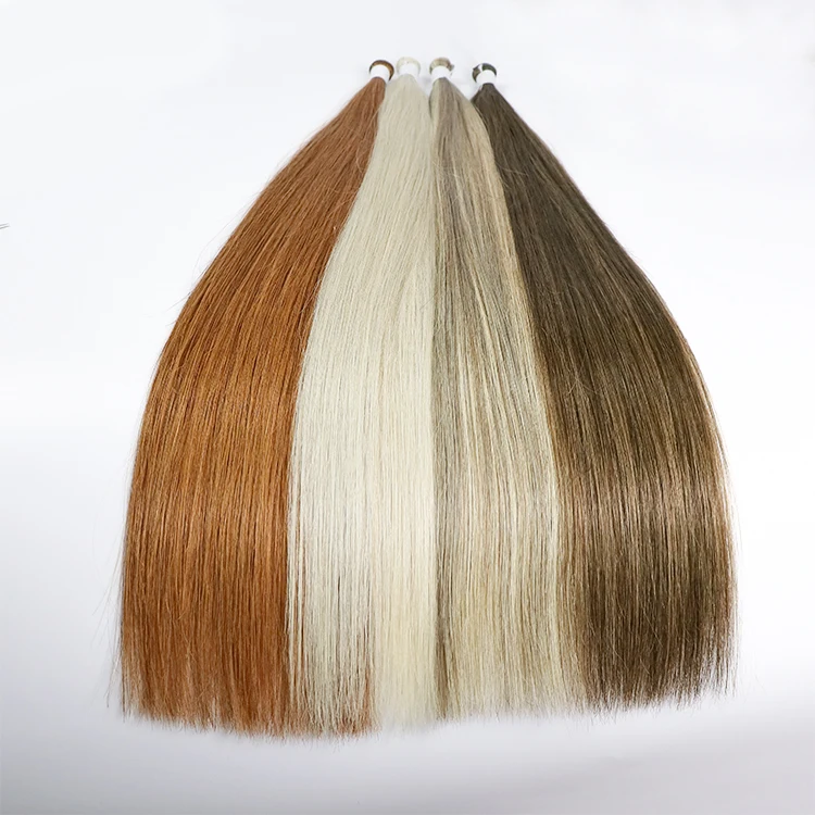 Новое поступление, человеческие волосы для наращивания, выровненные вручную, с двойной кутикулой