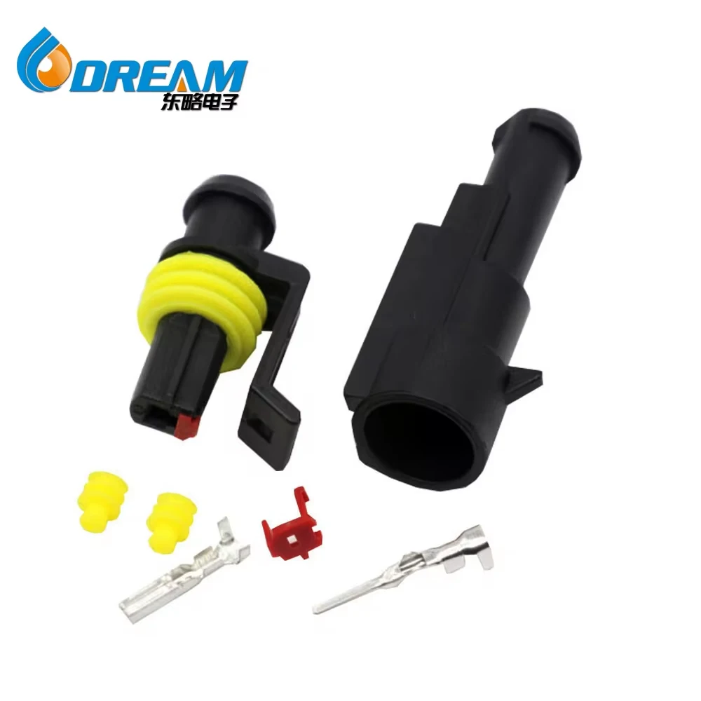 DREAM-START waterproof auto connector 1/2/3/4/5/6 pins Car Electrical Housing Automotive female male Connector plug