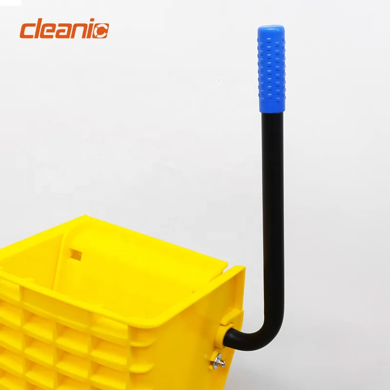 Restaurant janitor supplies 20 litre 5 gallon ergonomic commercial small kentucky mop bucket with downpress wringer