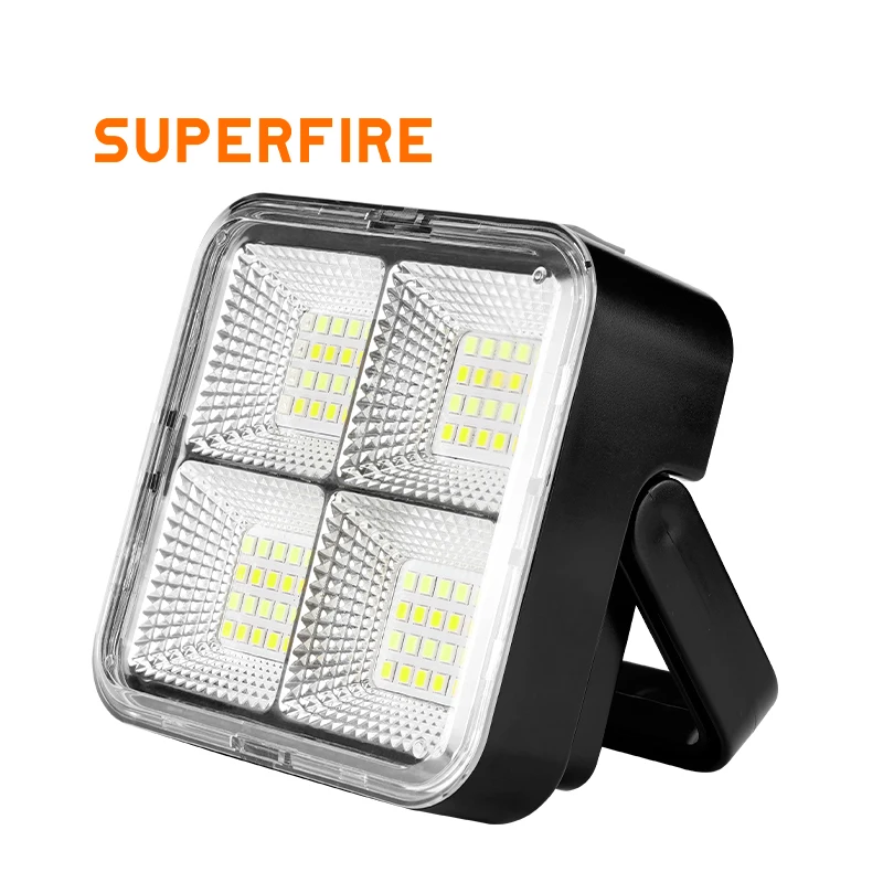 led  Portable Ip54 Waterproof Multifunction Outdoor usb Solar charging camping lamp rechargeable Fishing Emergency Flood light