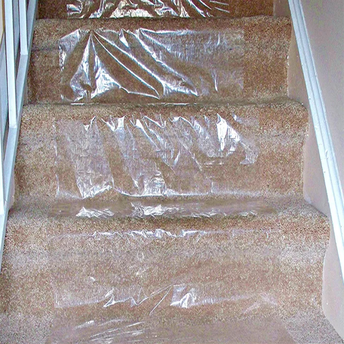 Customize wholesales pe plastic film rolls carpet floor protective pe tpu film