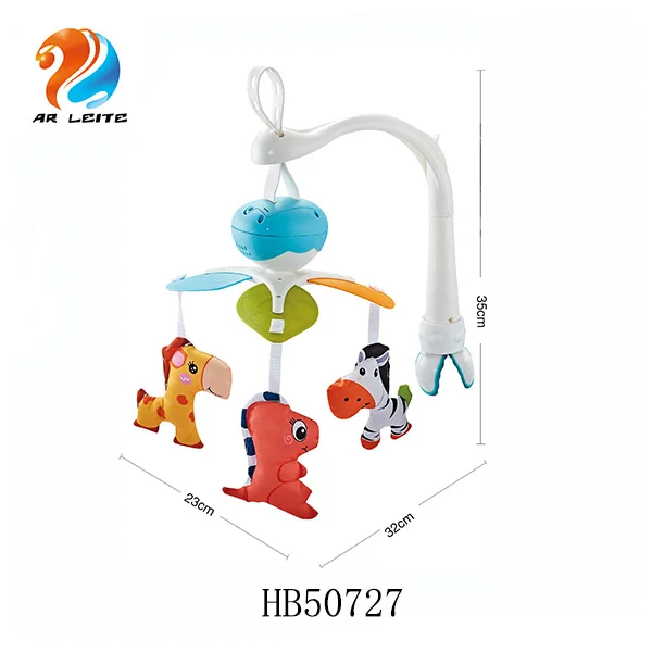 New design cheap baby bedside bell infant musical mobile crib hanging plush