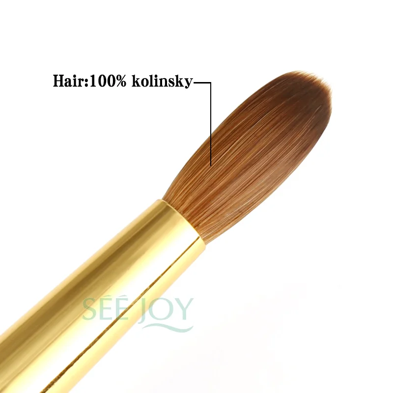 100% Pure Kolinsky Hair Acrylic Nail Brush Wood Handle Nail Brush Customized Logo Professional Painting  Acrylic Nail Brush