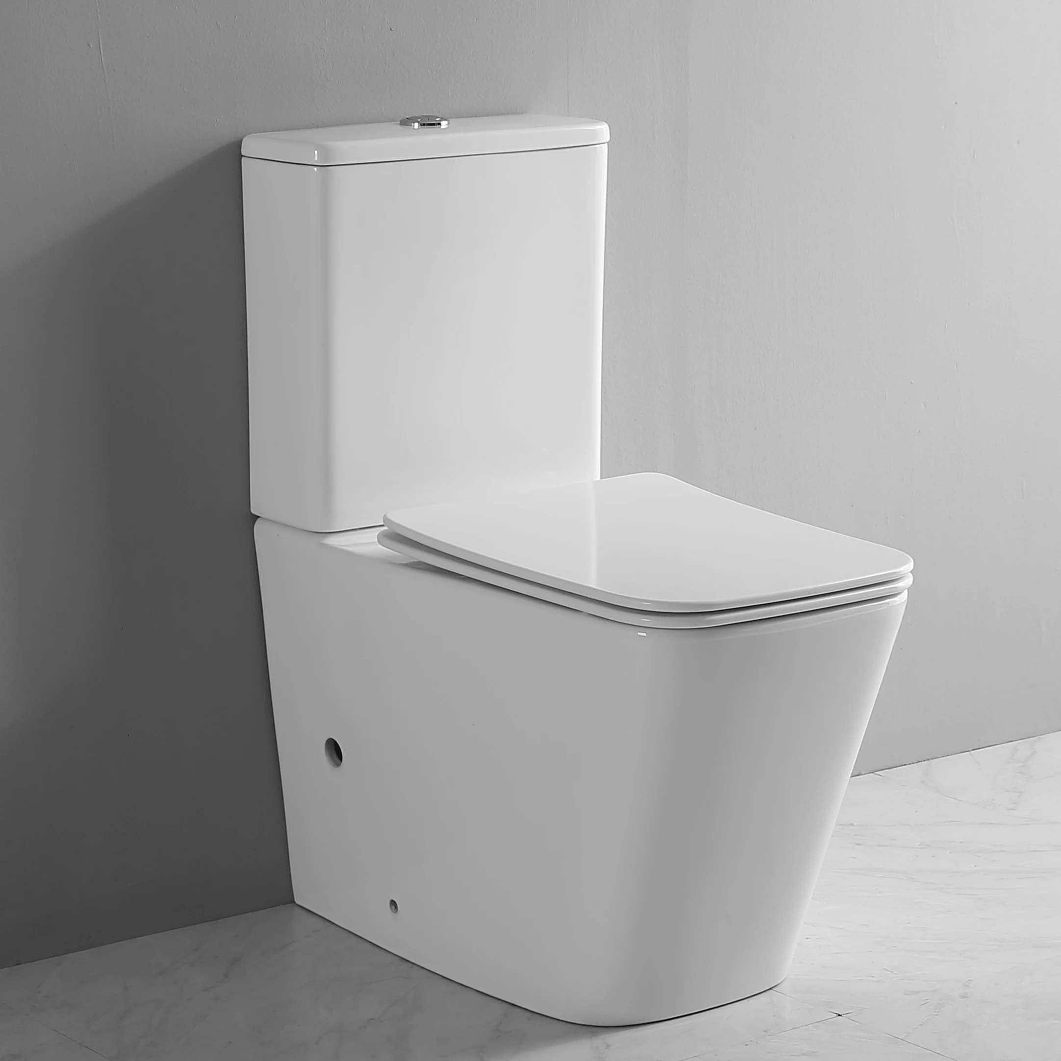 Rimless sanitary ware ceramic toilet floor mounted bowl toilet ceramic Watermark two piece wc toilet with close coupled suite