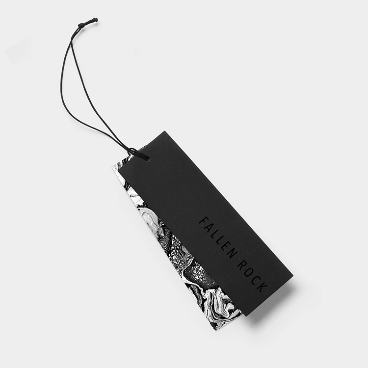 
Custom printed high quality black hot stamping high-grade brand paper card 