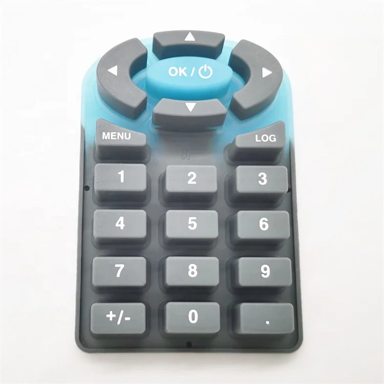 Conductive Silicone Keypad For Remote Control POS Machine Waterproof Button Elastomer