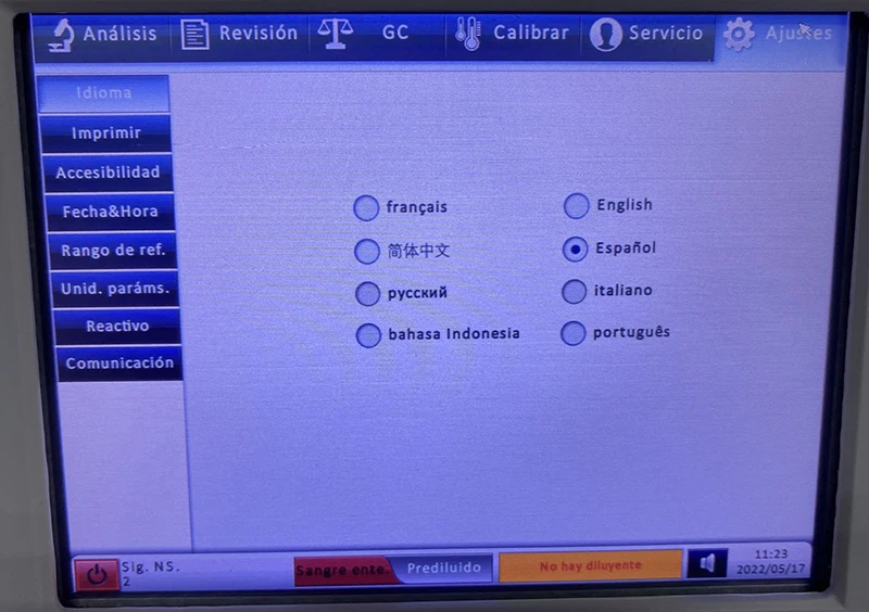 Touch Screen veterinary fully automated hematology analyzer Russian operating language