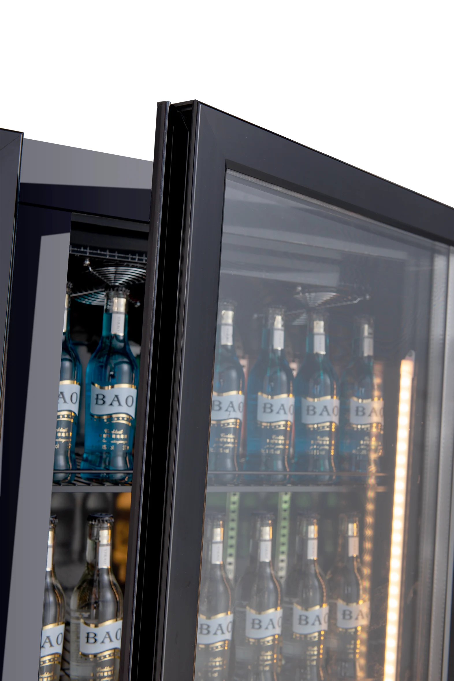 Commercial 1 Doors Black Color Cool Drink Fridge Beer Refrigerator