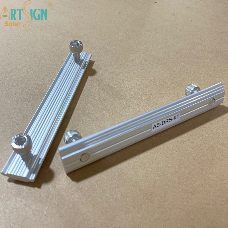 Art Sign PV Support Solar Mounting Structure Aluminum Solar Rail Mount Splice Kit Roof Solar Bracket