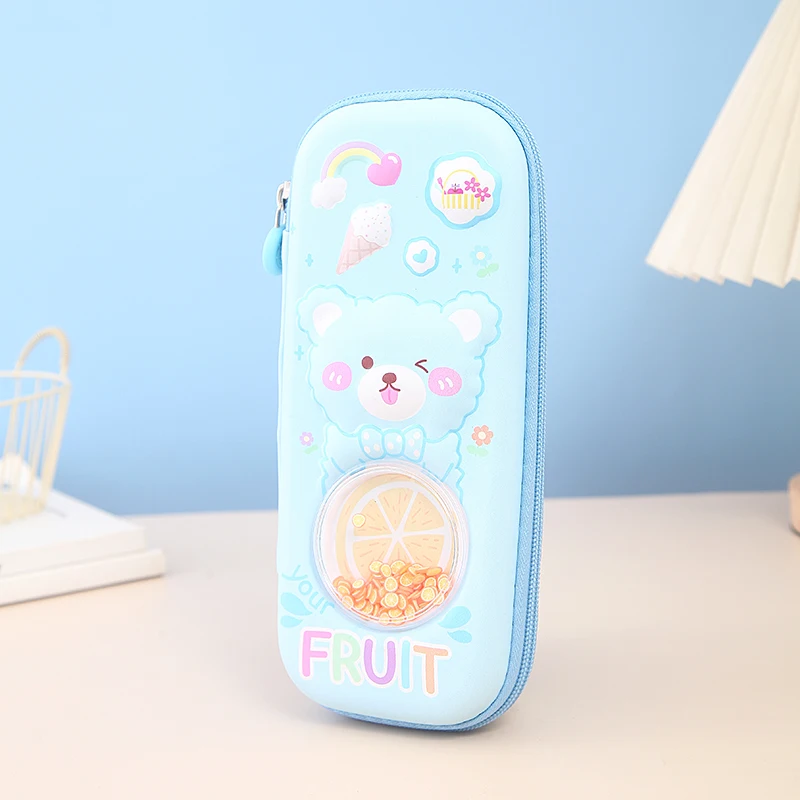 JIACHEN Cute Cartoon EVA 3D Pencil case with Various Colours for Children