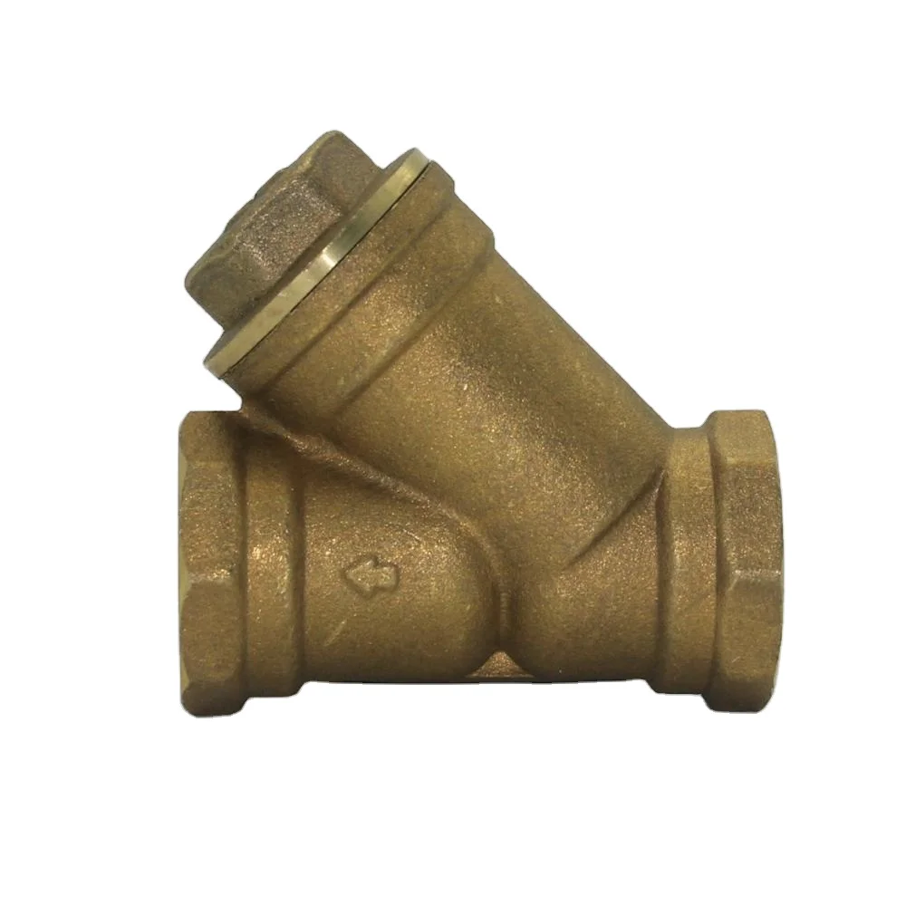 cheaper prices DN15 20 25 32 40 50 Y type brass strainers with stainless steel filter mesh for water