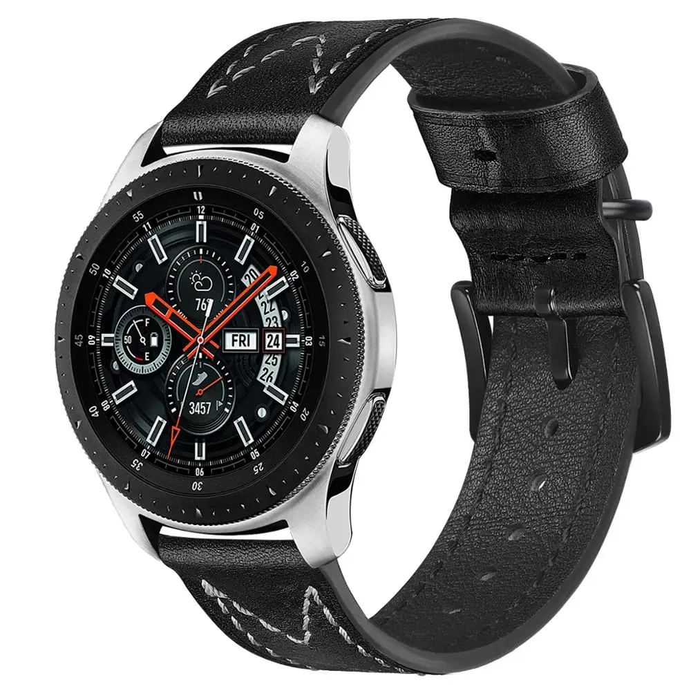 Watch Strap Fashion 22mm Wristband Watch Bands Opp Bag Ultra Luxury Factory Price Genuine Leather for Galaxy Optional 7-15 Days