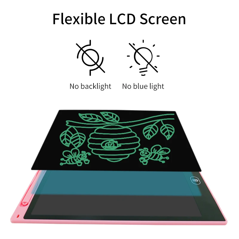 monochrome screen electronic drawing board digital writing pads lcd writing tablet 8.5 10 12 16 inch for kids