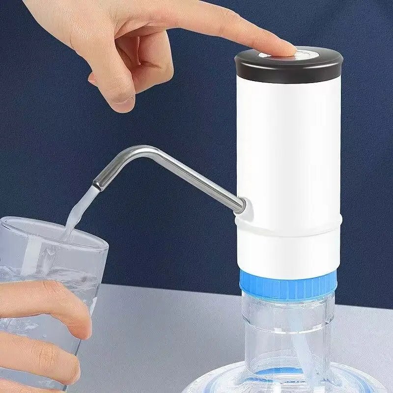 HK-D5 5-Gallon USB Rechargeable Mini Electric Desktop Water Dispenser Automatic Pump Stand Portable Plastic Car Bottle Cold