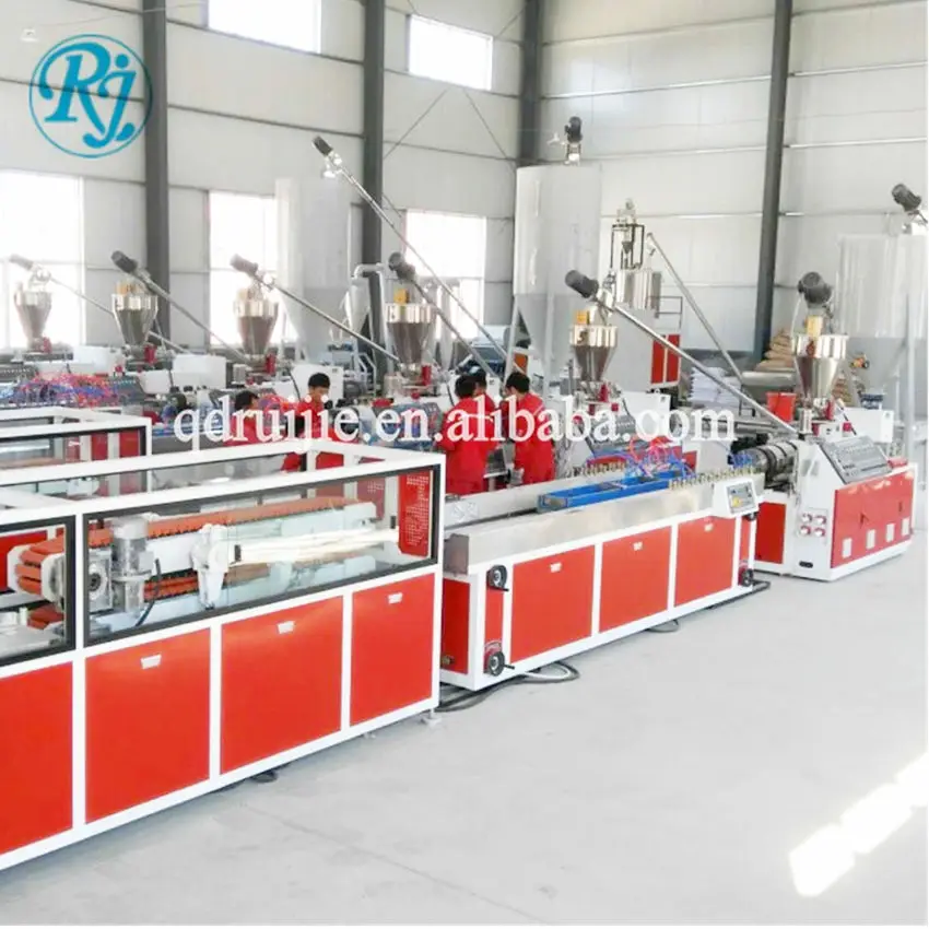 WPC Production Line Wood Plastic Profile Windows Floor