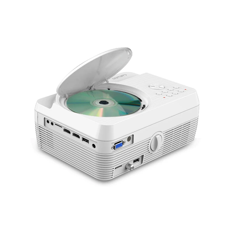 Портативный PJC-100 DVD проектор Combo 720p проектор портативная светодиодная вспышка с ЖК-дисплеем фильм 1080P видео Smart портативный телефон проекторы