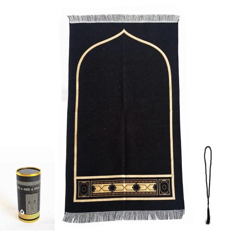 Prayer rug set muslim mat thick large padded soft wholesale travel prayer mat