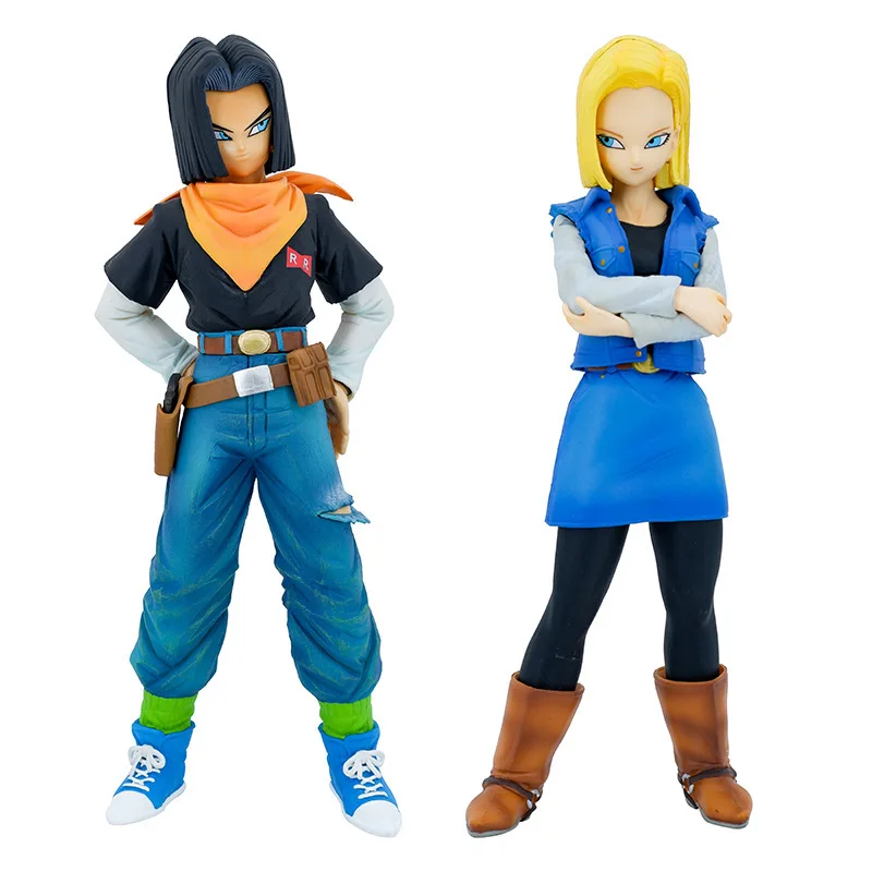 HNSCAnime Bdz Z Figure Rise Android 17 18 Action Pvc Collection Model Toy Anime Toys For Kids