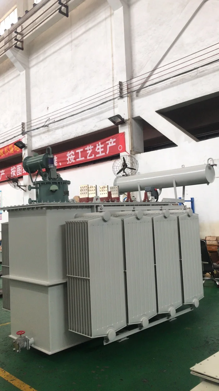 Oil immersed on load voltage regulating transformer