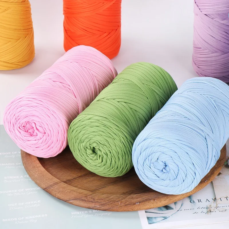 Genuine Quality 400 gramT-shirt Yarn Knitting Yarn Pure Polyester Yarn