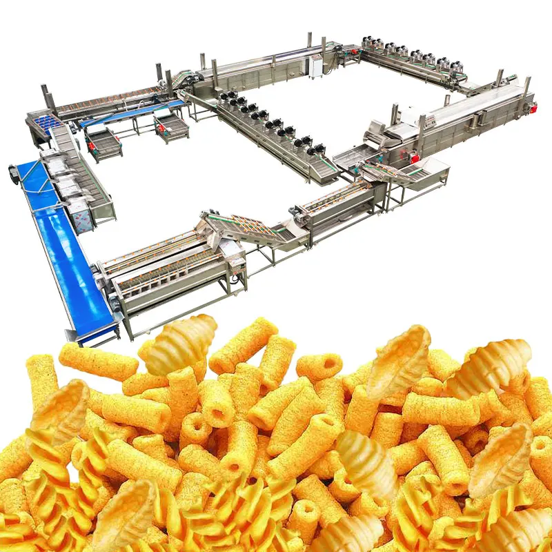 Professional Factory Frozen Production Chips Pringles Frying Potato Line