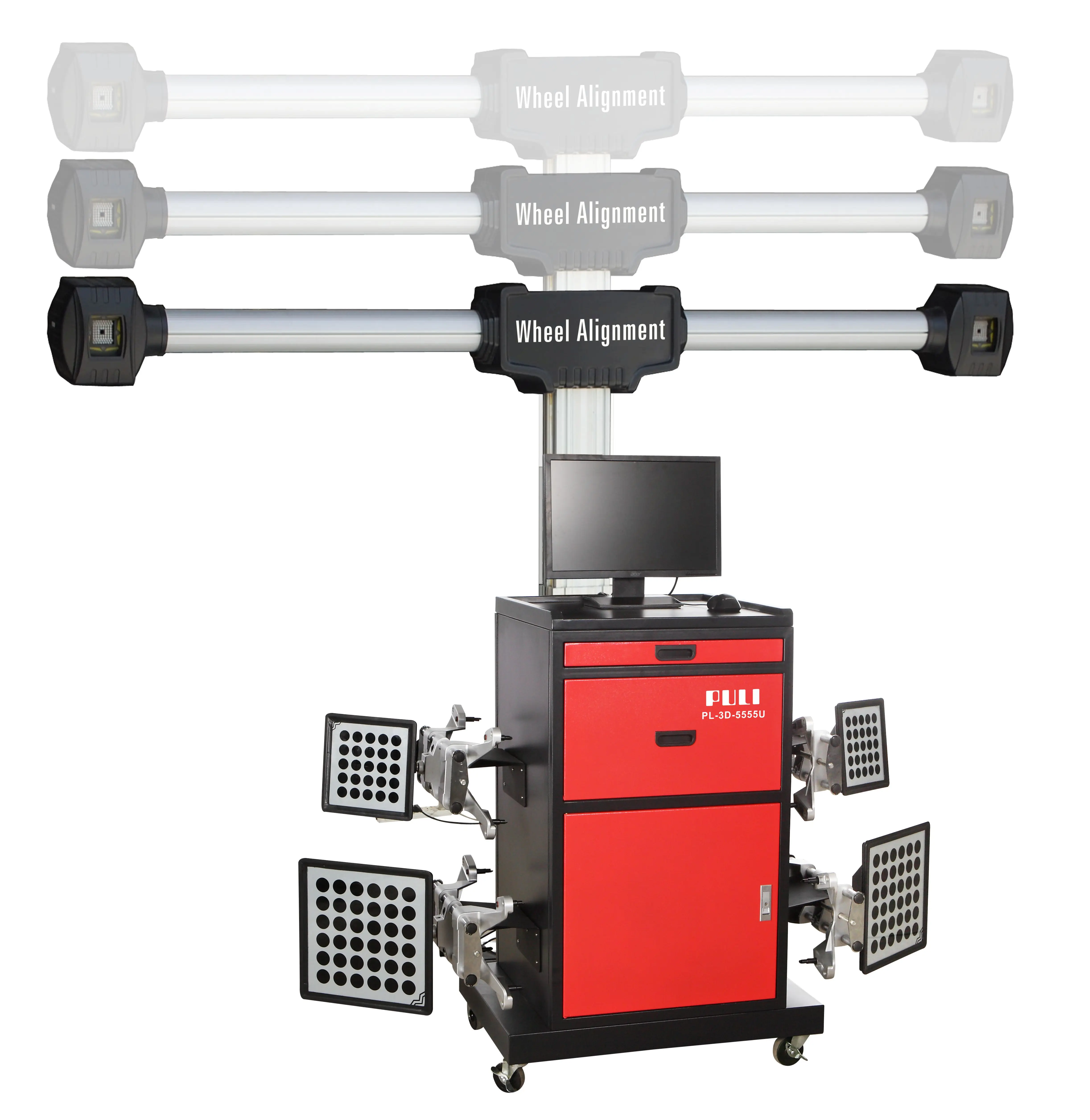  Точный ручной 3D оборудование для развала-схождения сертифицированное в Евросоюзе & сертификат ISO производство Китай PL-3D-5555U машина продажи