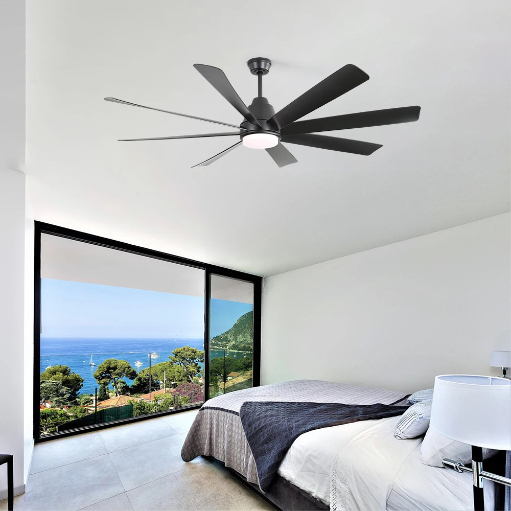 72 Inch Ceiling Fan Minimalist Large Industrial Ceiling Fan Energy-Saving Ceiling Fan With Light