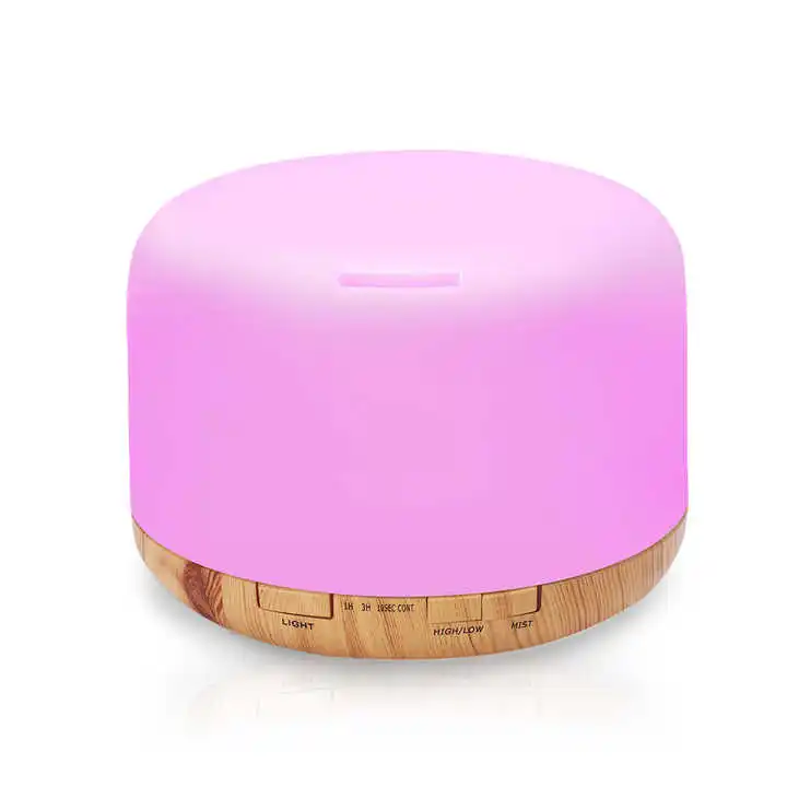 Hot Sale 500ml Bedroom Aromatherapy Diffuser Aromatherapy Essential Oil Humidifier With 7 Colors Led Light