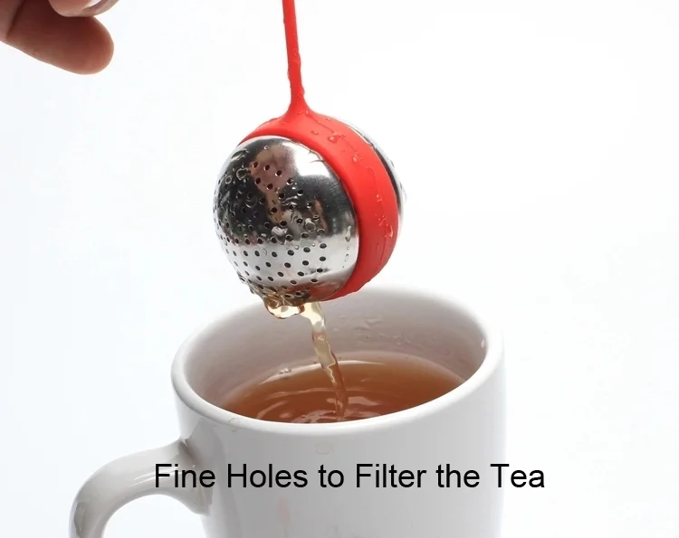 Hot Sale 304 Stainless Steel and Silicone Loose Leaf Tea Ball Infuser