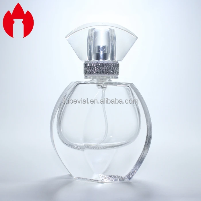 30ml Clear Cosmetic Perfume Glass Bottle Vial With Pump Spray