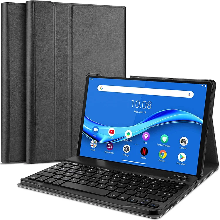 For Lenovo tab m10 fhd plus Wireless keyboard leather case tb-x606f/X flat protective case soft shell