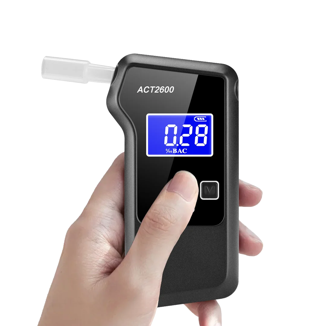 Good sale alcohol test machine factory price personal portable digital display breath fuel cell alcohol tester breathalyzer (1600307466366)