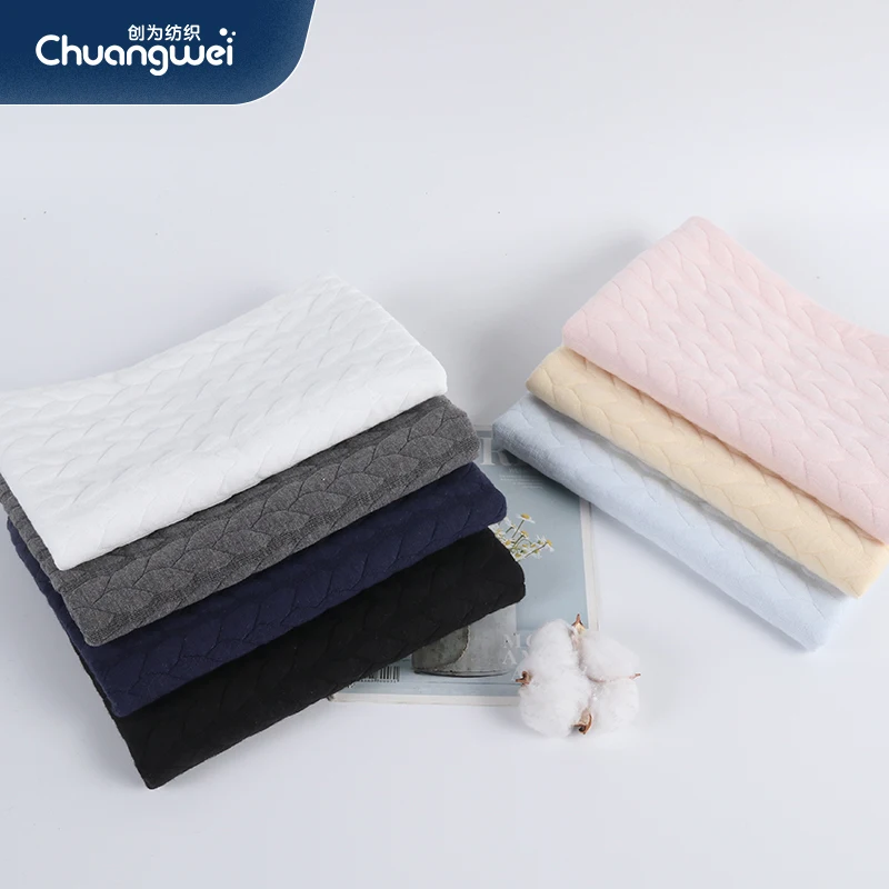 2022new product warm knit fabric polyester scuba knit fabric for baby garment