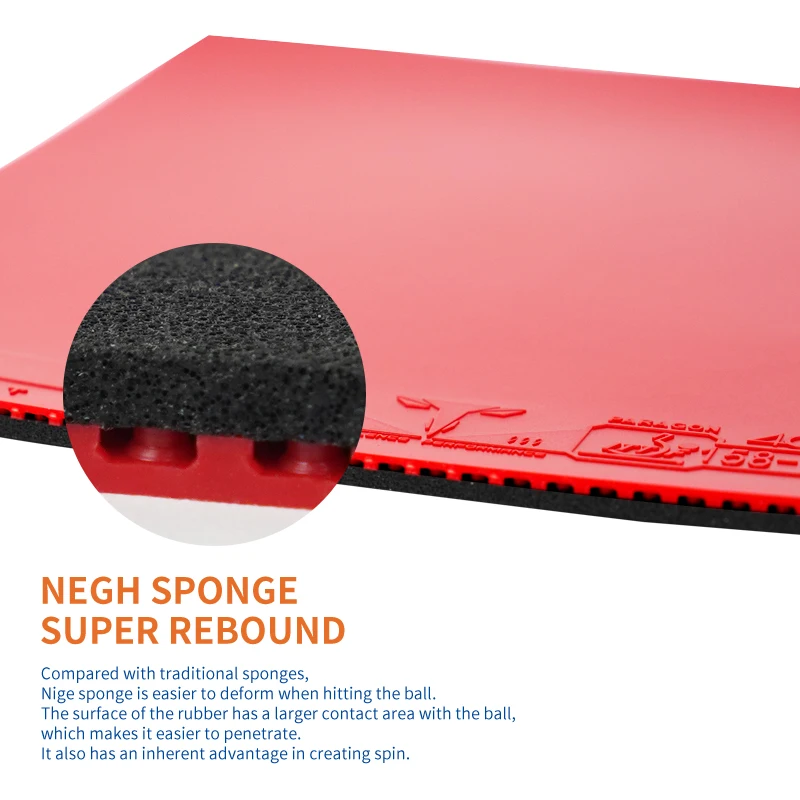 Loki T3 Carbon professional non-sticky pingpong racket rubber Fast break rubber table tennis for competition