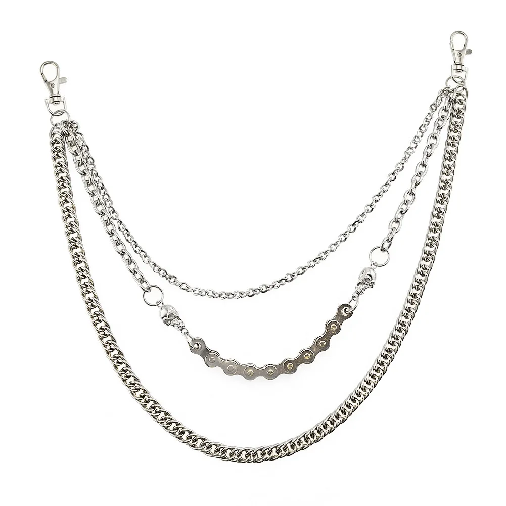 Китайская фабрика, дизайнерская цепь в стиле панк, хип-хоп, толстая цепь на талию для брюк, цепь в стиле хип-хоп из акриловой нержавеющей стали