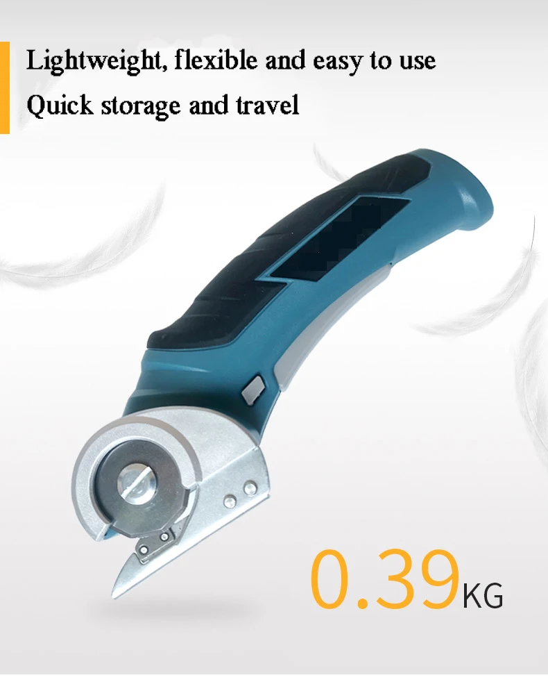 Electric Handheld Cordless Mini Scissors  Clothing Portable Round Blade Fabric Cutting Machine