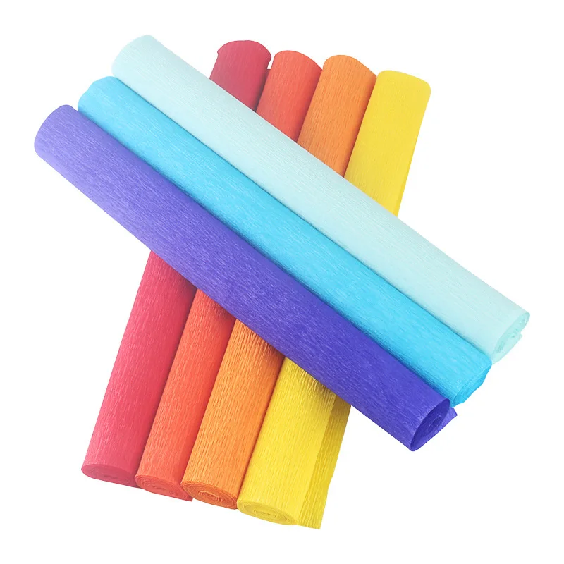 factory customized premium quality color crepe paper for flower making