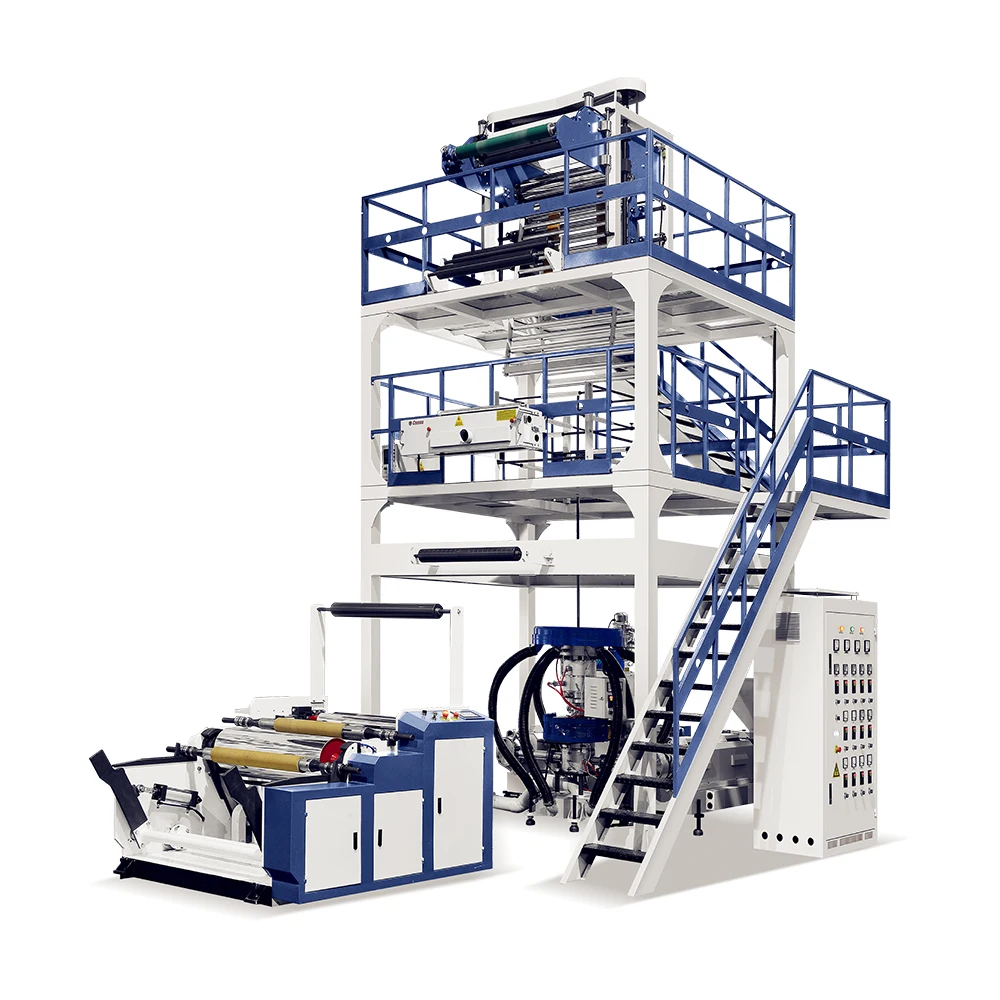 800mm Double Layer Film Extruder HDPE LDPE Mulch Film PE Blown Film Machine
