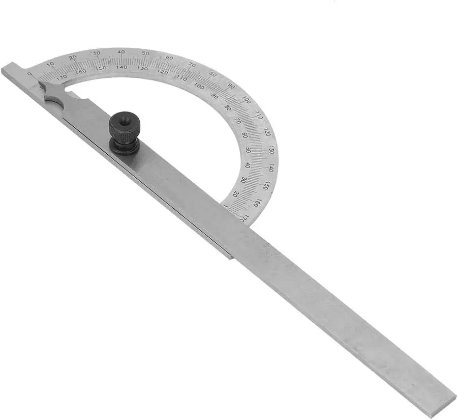 Carbon Stainless Steel Chrome Plating Protractor 80X120mm 100x150mm Protractor