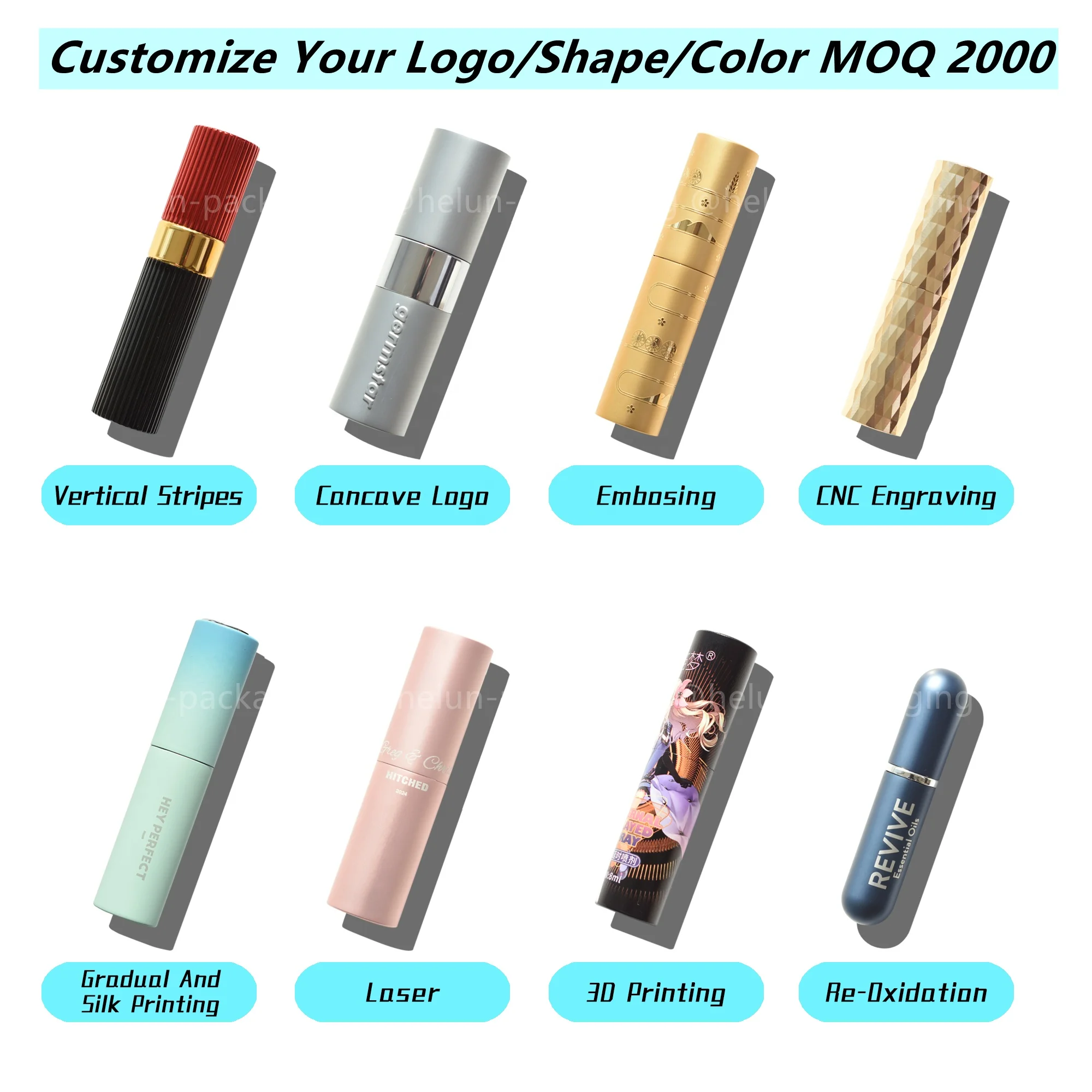 HeLun Top Quality 10ml Luxury Portable Refill Empty Mini Travel Frost Round Aluminum Metal Twist Up Spray Pump Perfume Atomizer