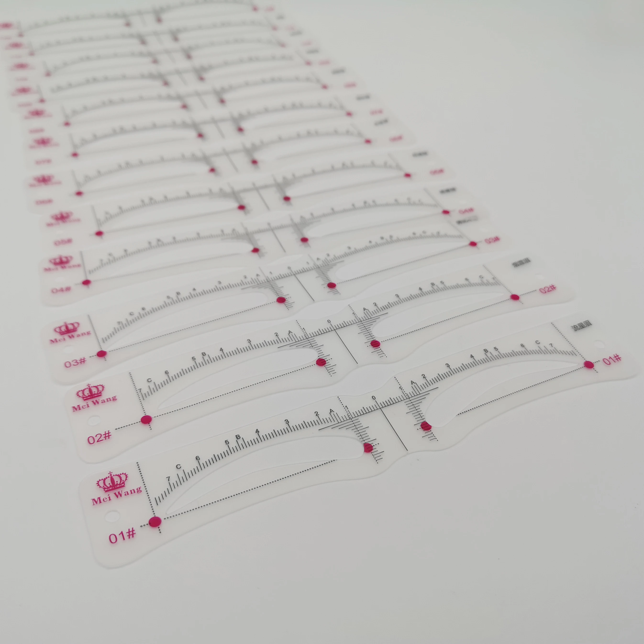 
Silicone materia Eyebrow Stencils Template Kit Eyebrow Shaping Stencils 