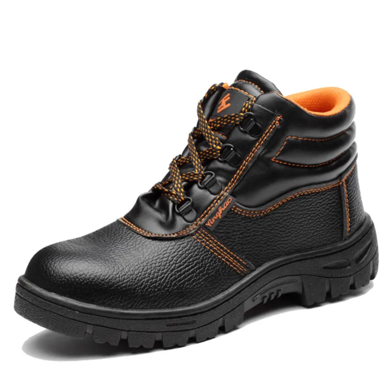 
Hot Selling Cheap PU Leather Safety Shoes boots with Steel Toe Cap and Steel Plate  (1600067893082)
