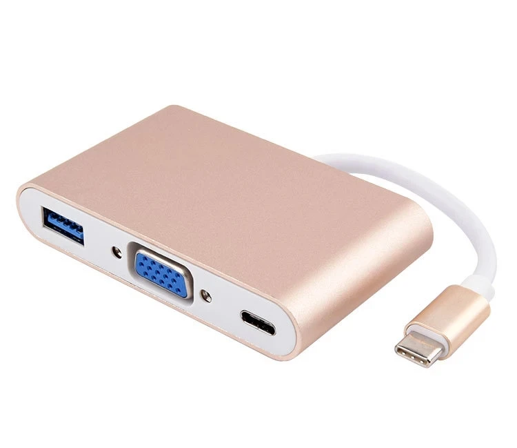 Type C to 4K HDMI-compatible USB C 3.0 VGA Adapter Dock Hub for Macbook HP Zbook Samsung S20 Dex Huawei P30 Xiaomi 11 TV