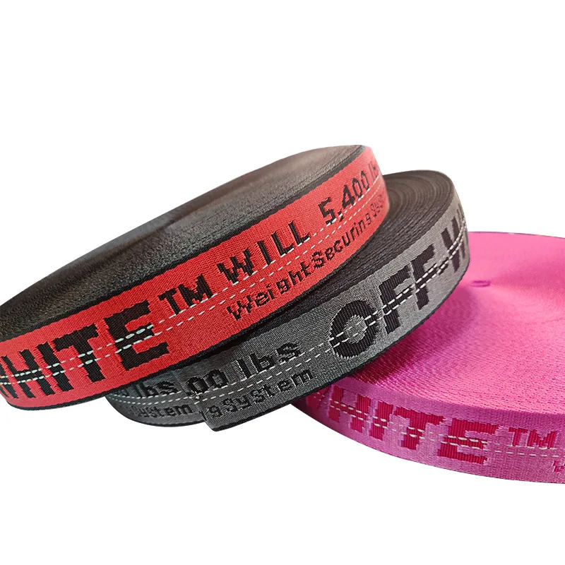 Wholesale Nylon Webbing Straps Woven Jacquard Webbing  20mm 1.5mm For Bags