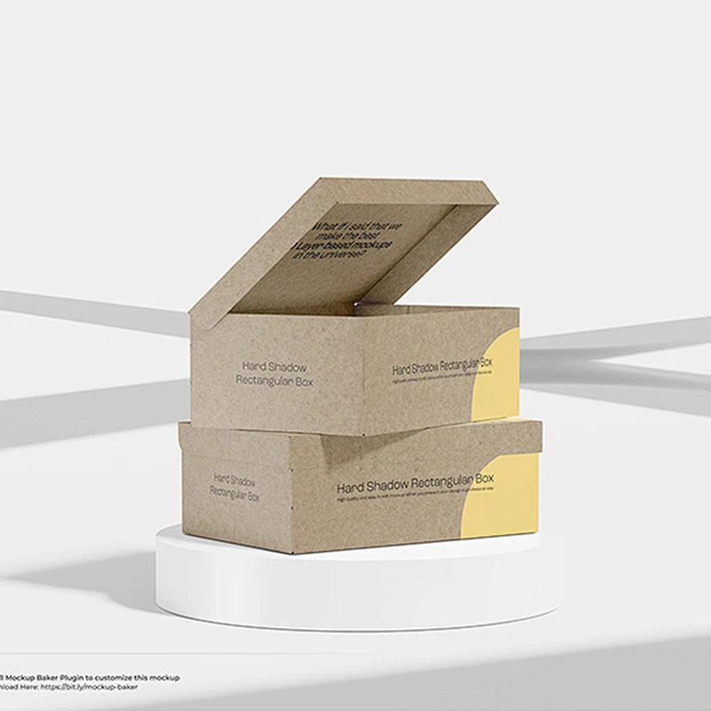 Custom Logo Printed Flat pack Paper Packaging Box Corrugated Carton Cardboard Die Cut Folding Kraft Mailer Shipping Mailing Box